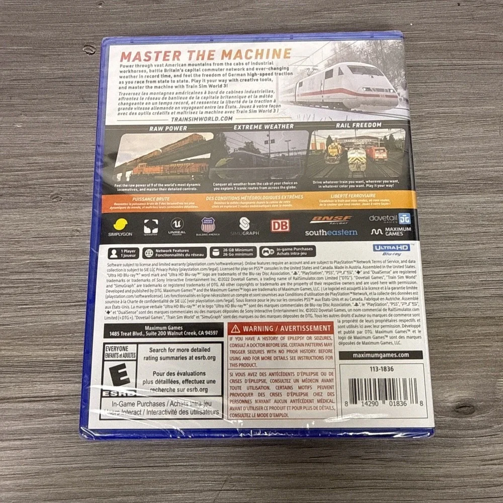 Train Sim World 3 -‎ PlayStation 5 - New Sealed UPC Punch